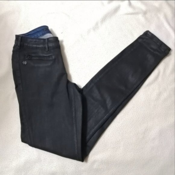Scotch & Soda Amsterdam Blauw Mid Rise Black Skinny Women Jeans - Picture 8 of 12